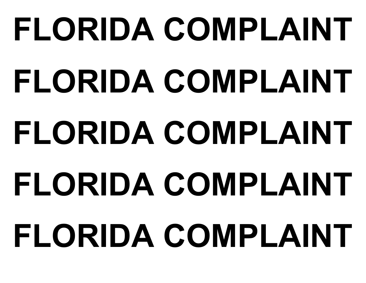 Vista previa de Florida Compliance Roll